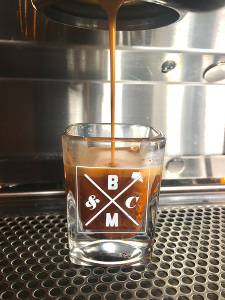 B&MC Shot Glass – Brick and Mortar Coffee